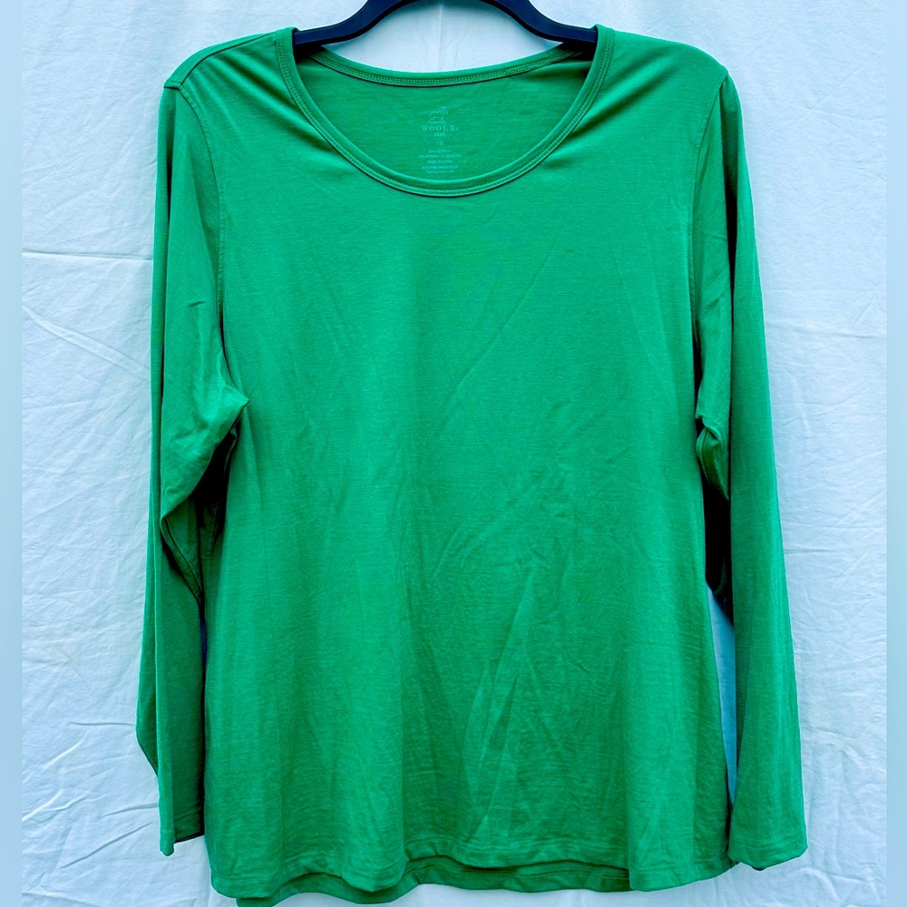 Long sleeve merino wool shirt